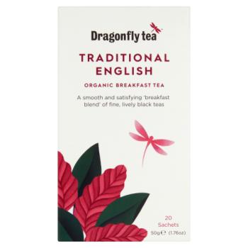 Dragonfly Tea Traditional English Organic Breakfast Tea 20 Sachets 50g