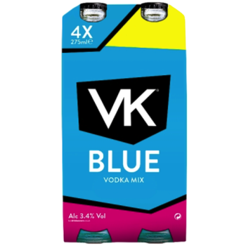 VK Blue Vodka Mix 4 x 275ml PM £4.99 