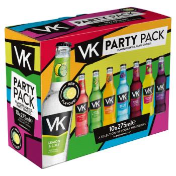 VK Party Pack A Selection of Vodka Mix Drinks 10 x 275ml
