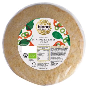 Biona Mini Wholewheat Pizza Bases - 4 P