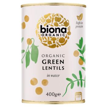 Biona Organic Green Lentils in Water 400g