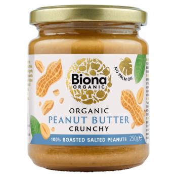 Biona Organic Crunchy Peanut Butter 250g