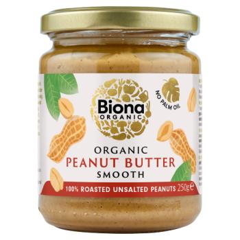 Biona Organic Smooth Peanut Butter 250g