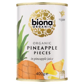 Biona Pineapple Pieces - Tinned In Juic
