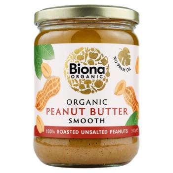 Biona Unsalted Peanut Butter Smooth - L