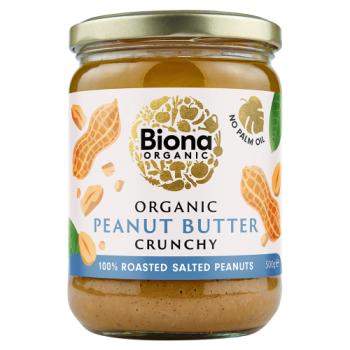 Biona Salted Peanut Butter Crunchy - Lg
