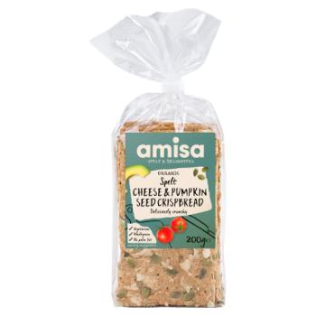 Amisa Spelt Crispbread - Cheese & Pumpk