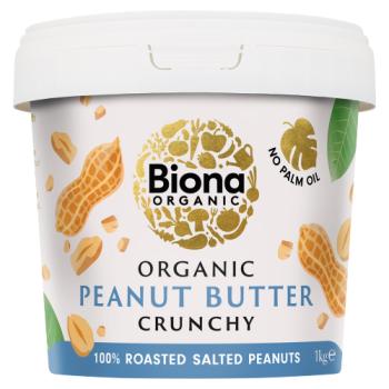 Biona Organic Crunchy Peanut Butter 1kg 