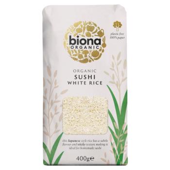 Biona Organic Sushi White Rice 400g