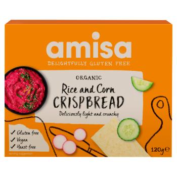 Amisa Organic Rice and Corn Crispbread 120g