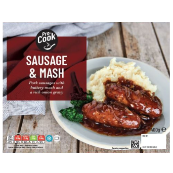 Pro-Cook Sausage & Mash 400g 