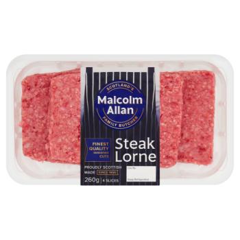 Malcolm Allan 4 Steak Lorne Slices 260g