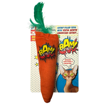 BAM! Catnip Filled Carrot Toy 