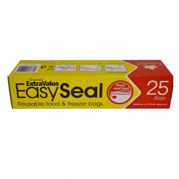 Easy Seal Reusable Food & Freezer Bags 25s