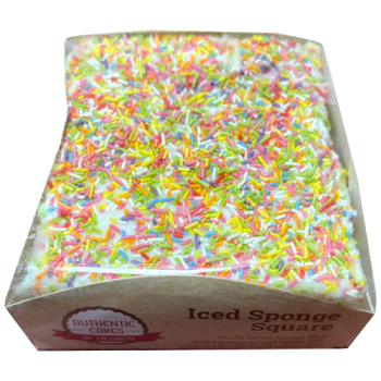 Authentic Cakes By Talgarth Iced Sponge Square 