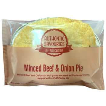Authentic Savouries By Talgarth Minced Beef & Onion Pie 