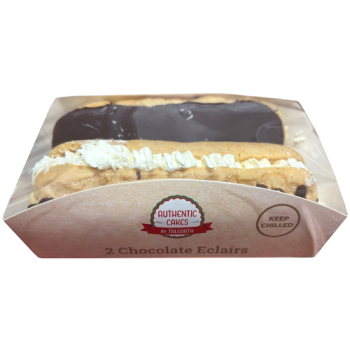 Authentic Cakes By Talgarth 2 Chocolate Eclairs 