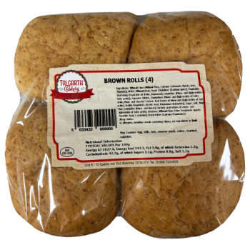 Talgarth Bakery 4 Brown Rolls 