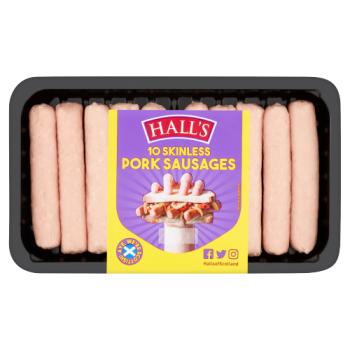 Hall's 10 Skinless Pork Sausages 266g