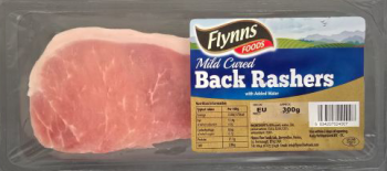 Flynns Unsmoked Back Bacon Rashers 300g 