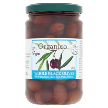 Organico Whole Black Olives In Brine &