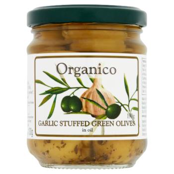 Organico Garlic Stuffed Olives - In Oil