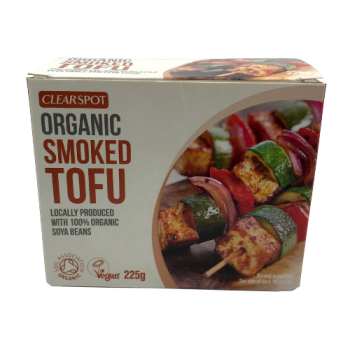 Clearspot Organic Smoked Tofu, 100% Organic Soya Beans 255g 
