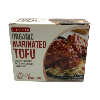 Clearspot Organic Marinated Tofu, 100% Organic Soya Beans 190g 