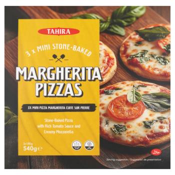 Tahira Mini Stone-Baked Margherita Pizzas 3 x 180g (540g)