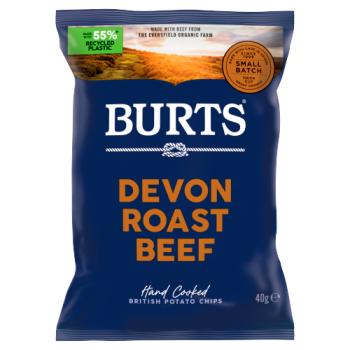 Burts Devon Roast Beef Hand Cooked British Potato Chips 40g