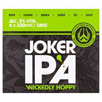 Williams Bros Brewing Co. Joker IPA Wickedly Hoppy 4 x 330ml