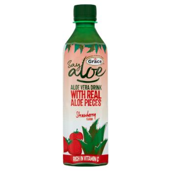 Grace Say Aloe Vera Drink Strawberry Flavour 500ml