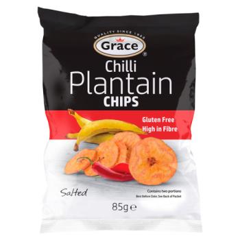 Grace Chilli Plantain Chips Salted 85g
