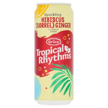 Grace Tropical Rhythms Sparkling Hibiscus Sorrel Ginger Flavour Drink 330ml