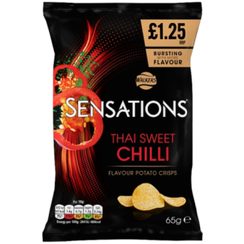 Walkers Sensations Thai Sweet Chilli Crisps 65g PMP £1.25 