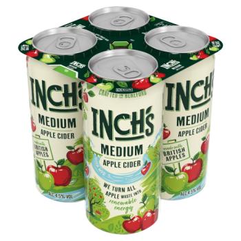 Inch's Medium Apple Cider Cans 4 x 440ml