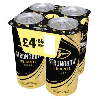 Strongbow Original Cider 4 X 440ml Cans