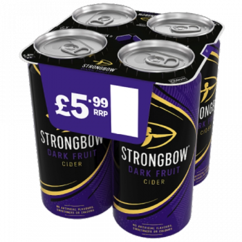 Strongbow Dark Fruit Cider 4 x 440ml PM £5.99 