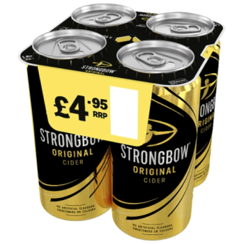 Strongbow Original Cider 4 x 440ml PM £4.95 