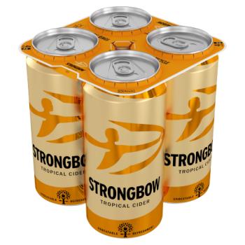 Strongbow Tropical Cider Cans 4 x 440ml
