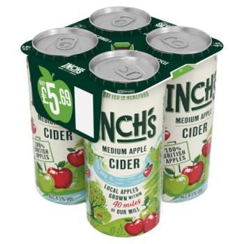 Inch's Medium Apple Cider 4 x 440ml