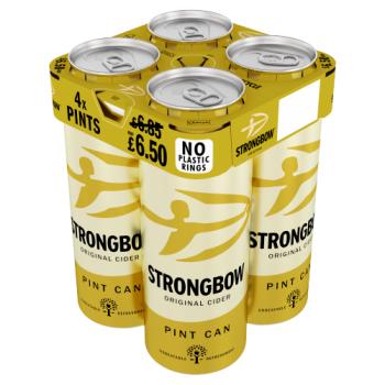 Strongbow Original Cider Pint Cans 4 x 568ml