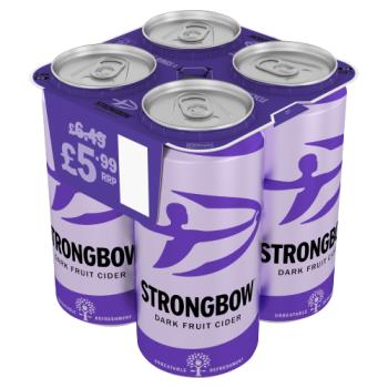 Strongbow Dark Fruit Cider Cans 4 x 440ml