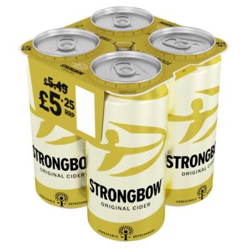 Strongbow Original Cider Cans 4 x 440ml