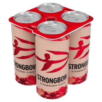 Strongbow Strawberry Cider Cans 4 x 440ml