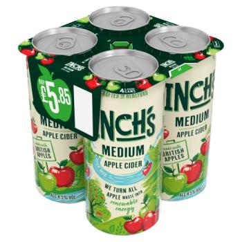 Inch's Medium Apple Cider 4 x 440ml