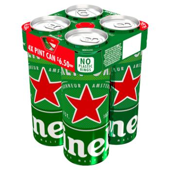 Heineken Lager Beer 4 x 568ml