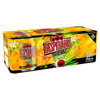 Desperados Tequila Lager Beer 10 x 330ml Cans
