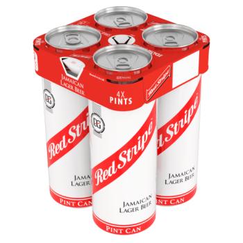 Red Stripe Jamaican Lager Beer 4 x 568ml