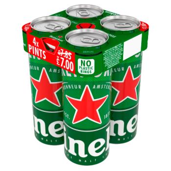 Heineken Pint Cans 4 x 568ml